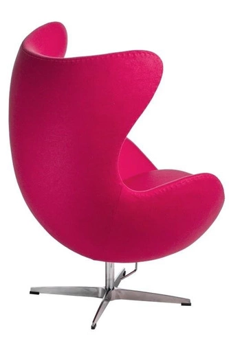 Moderní otočné a houpací křeslo ušák Jajo D2.DESIGN do obýváku a kanceláře růžový kašmír