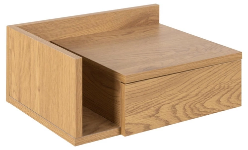 Závěsný noční stolek 40 cm dubový se zásuvkou moderní Actona Ashlan II do ložnice