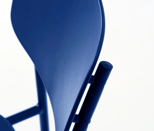 Jídelní a kuchyňská židle Kirkland moderní kobaltová stohovatelná