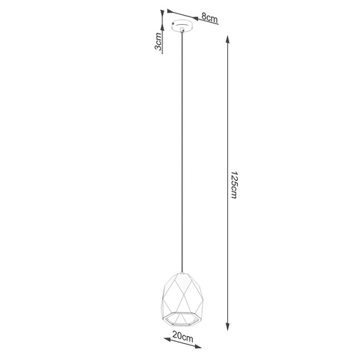 Keramické závěsné svítidlo MINT moderní bílé nad jídelní stůl a do kuchyně