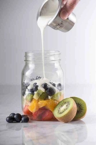 Sklenice s nádobkou 0,5l, Snack on the Go KILNER