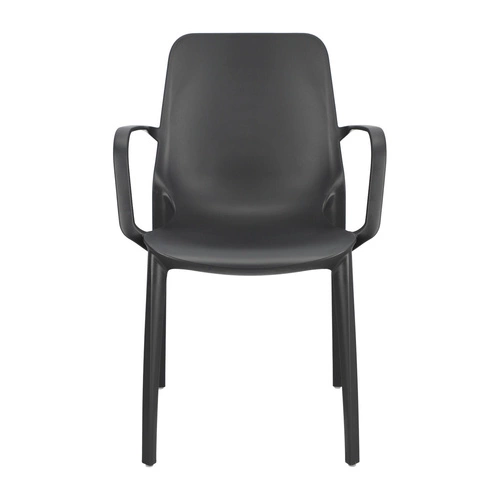 Zahradní židle Ginevra SCAB Design antracitová s područkami, stohovatelná, moderní