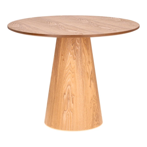 Kulatý stůl Soleilo 80 cm přírodní dub na jedné noze do obýváku a kavárny Intesi