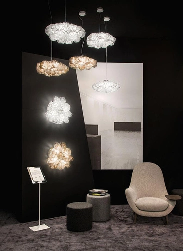 Závěsné svítidlo Drusa Velvet zlaté LED 4bodové moderní do obýváku nebo nad stůl