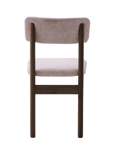 Jídelní židle Canora čalouněná v pískové barvě na dubových nohách