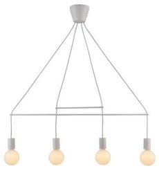 Závěsné svítidlo Alto moderní bílá kovová nastavitelná do obýváku a ložnice 94 cm