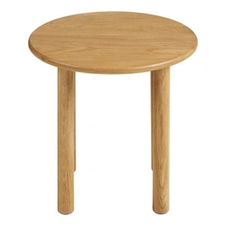 Konferenční stolek Jena kulatý dubový 40 cm moderní do obýváku