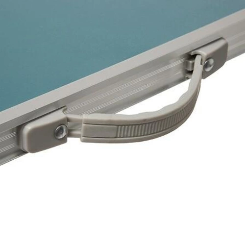 Skládací stůl Otano 80 cm modrý na zahradu a balkon, lehká kovová deska outdoor