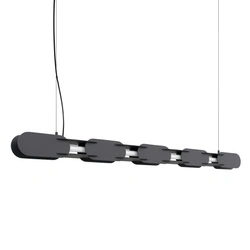 Závěsné svítidlo CHAIN 158 LED černé moderní nad jídelní stůl
