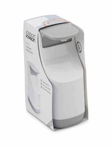 Dávkovač na mýdlo Joseph Joseph šedý a bílý 350 ml moderní do koupelny