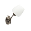 Nástěnné svítidlo Zina patina lampa 1x40 E27 stínidlo bílá