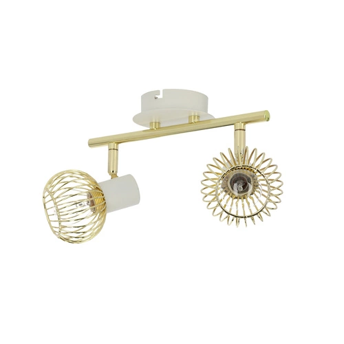 Stropní svítidlo Oslo 2x40W E14 bílé/zlaté