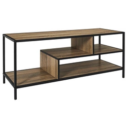 Industriální TV stolek Edison 110 cm volně stojící do obýváku dřevo a kov