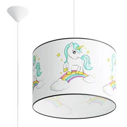 Závěsné svítidlo UNICORN 40 moderní do dětského pokoje jednorožec 40 cm SOLLUX