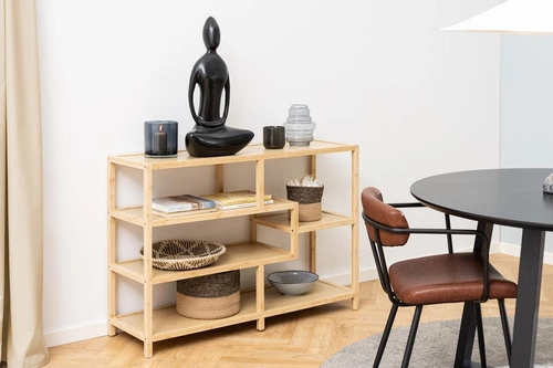 Bambusová knihovna Moso nízká Actona 114 cm do obýváku skandinávský styl přírodní