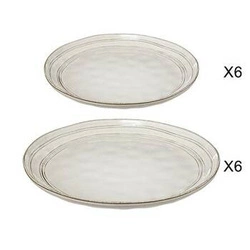 Květinové nádobí 12dílné šedé