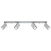 Stropní svítidlo MERIDA šedé 4xGU10 moderní kovové do obýváku a kuchyně Sollux