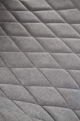 Čalouněná židle Vermont šedá do jídelny a obýváku moderní na černých nohách