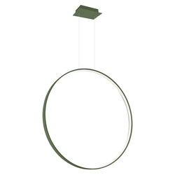 Závěsné LED svítidlo RIO 78 zelená olivová moderní do jídelny a obýváku s nastavitelnou výškou
