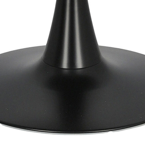 Jídelní kulatý stůl Simplet Skinny Premium Stone černý mramor moderní na jedné noze 90 cm