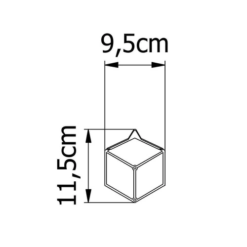 Moderní bílý nástěnný věšák Stiga XS POLYHEDRA do předsíně nebo šatny kovový
