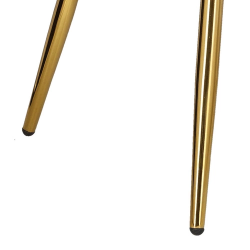 Sametová jídelní židle ve tvaru mušle Florencja Intesi růžová se zlatými nohami do obýváku a ke kosmetickému stolku