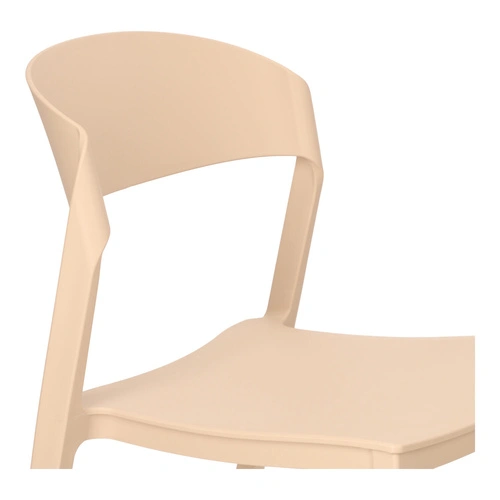 Židle Ribbon béžová plastová moderní jídelní a kuchyňská židle