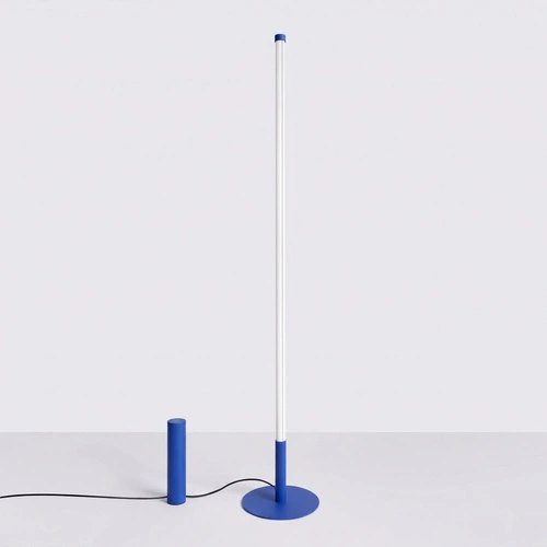 TRANG moderní stojací lampa do obývacího pokoje LED ultramarínová 3000K