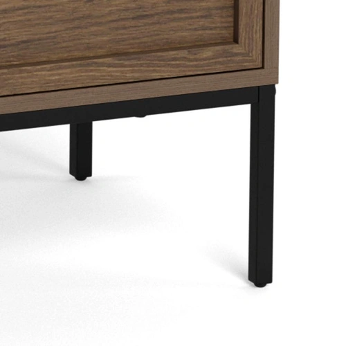 Komoda Palmdale kouřový dub se zásuvkami na nožičkách do obývacího pokoje