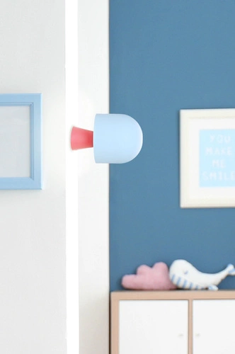 Nástěnné svítidlo Visby Ledea moderní modré kovové do obýváku, ložnice a dětského pokoje