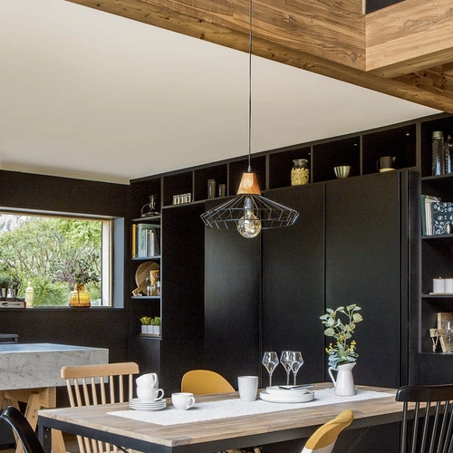 Visící lampa Ben černá