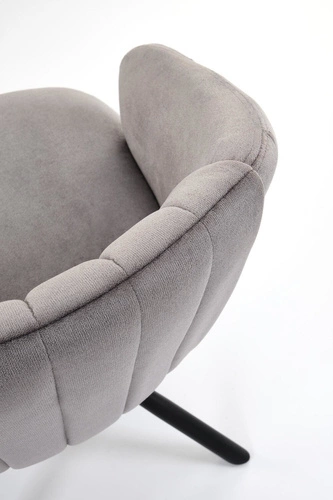 Otočná židle Arnadine šedá čalouněná s područkami do kanceláře i jídelny moderní Intesi