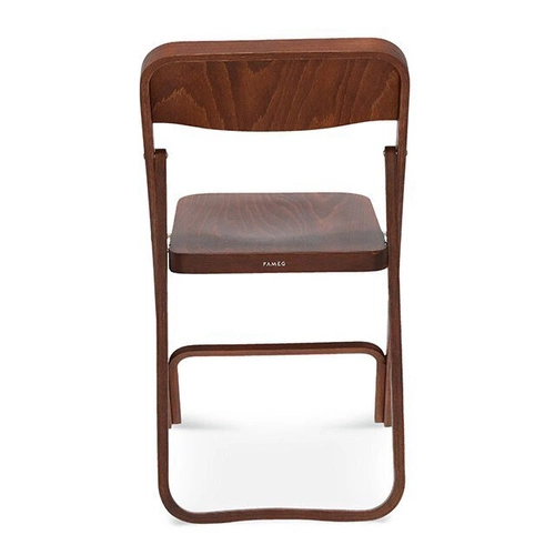 Skládací dřevěná židle Fameg Tari do jídelny a kuchyně, rustikální, na míru