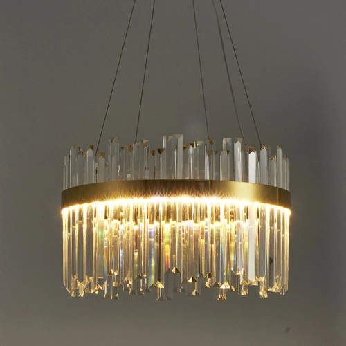 Křišťálový lustr LED ROYAL Step into Design zlatý 50 cm do obýváku a jídelny