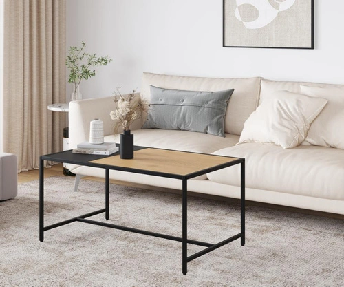 Altino konferenční stolek obdélníkový dubový loftový černý do obýváku