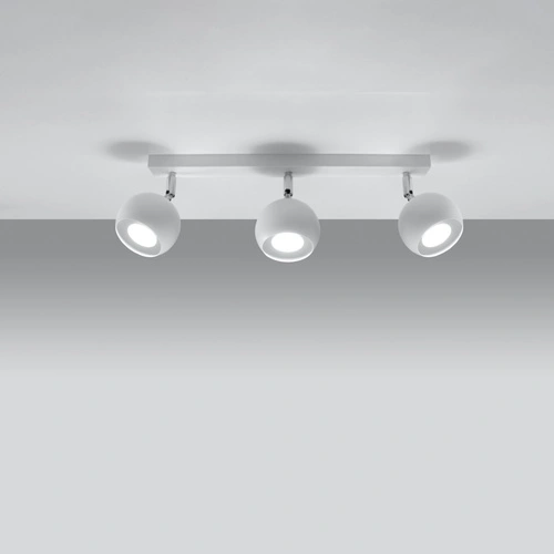 Stropní svítidlo Oculare 3 bílá moderní kovová do obývacího pokoje kuchyně a ložnice Sollux