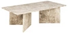 Mramorový konferenční stolek Vega obdélníkový béžový moderní do obýváku Actona 140x70 cm