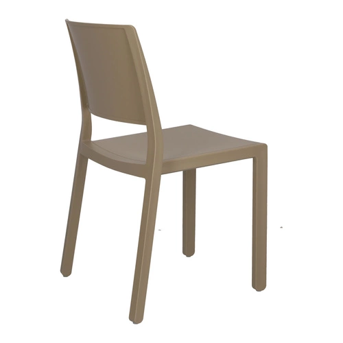 Zahradní židle Kate béžová z plastu stohovatelná snadno čistitelná SCAB Design