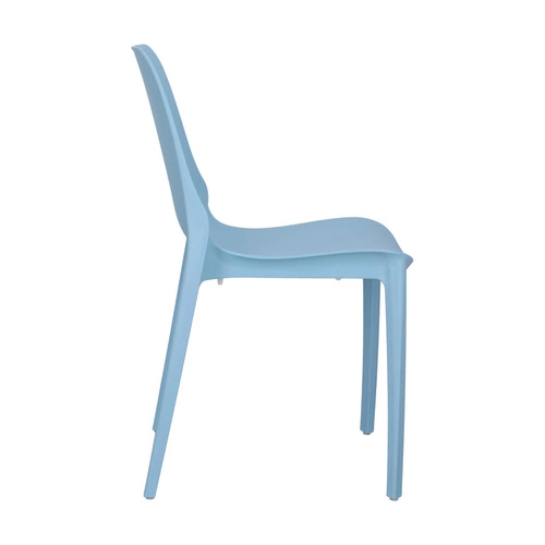 Zahradní stohovatelná židle Ginevra modrá z plastu moderní SCAB Design