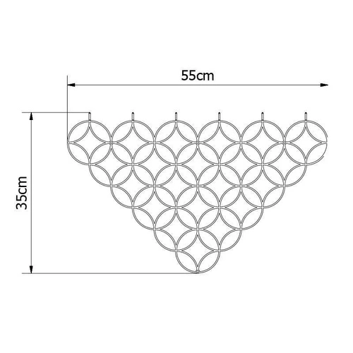 Holo M Black moderní černý kovový nástěnný věšák do předsíně POLYHEDRA