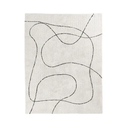 Moderní bavlněný koberec Tampa 200x300 bílý do obýváku a jídelny House Nordic