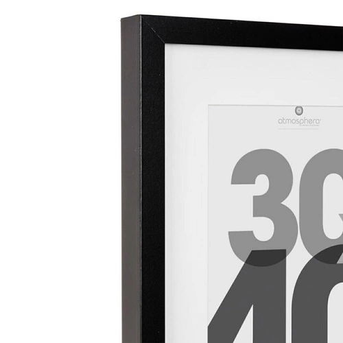 Černý závěsný fotorámeček 30x40 Eva moderní na zeď Atmosphera