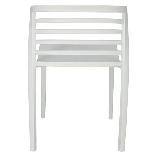 Bílá jídelní a zahradní židle Muna Intesi moderní stohovatelná snadno čistitelná
