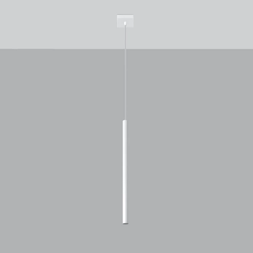 Moderní závěsné svítidlo Pastelo bílé kovové nad stůl do kuchyně a jídelny