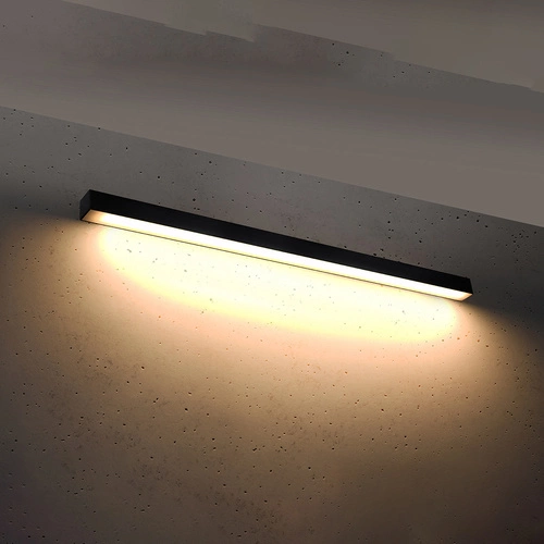 Nástěnné LED svítidlo Pinne 117 cm černé moderní do obývacího pokoje a ložnice Thoro
