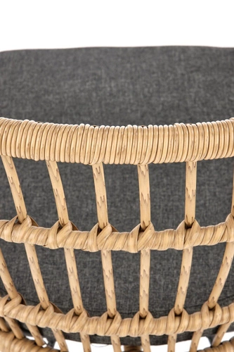 Ratanová židle Grasilla Intesi s područkami do obýváku i na terasu boho styl