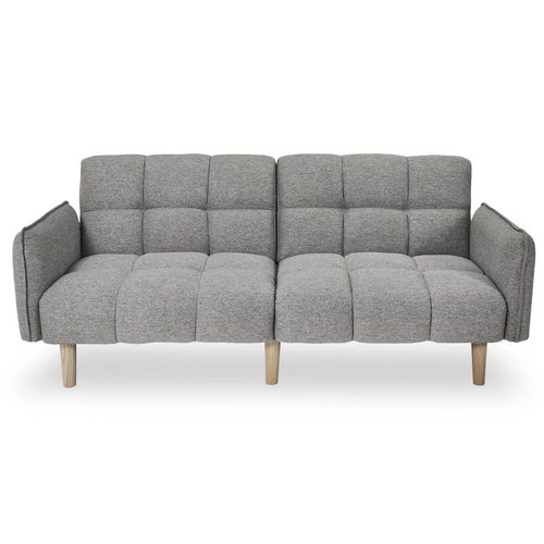 Rozkládací pohovka s funkcí spaní Sara šedá skandinávská do obýváku a studentského pokoje Intesi