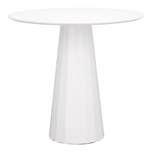 Kulatý jídelní stůl Florero 80 cm bílý moderní na jedné noze do jídelny a obýváku Intesi