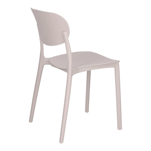 Moderní plastová jídelní židle Plasta taupe do kuchyně