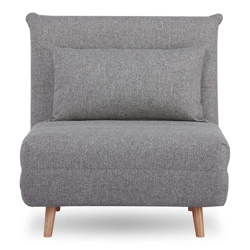 Rozkládací jednolůžková pohovka Marlow 1 šedá skandinávská do obýváku a studentského pokoje